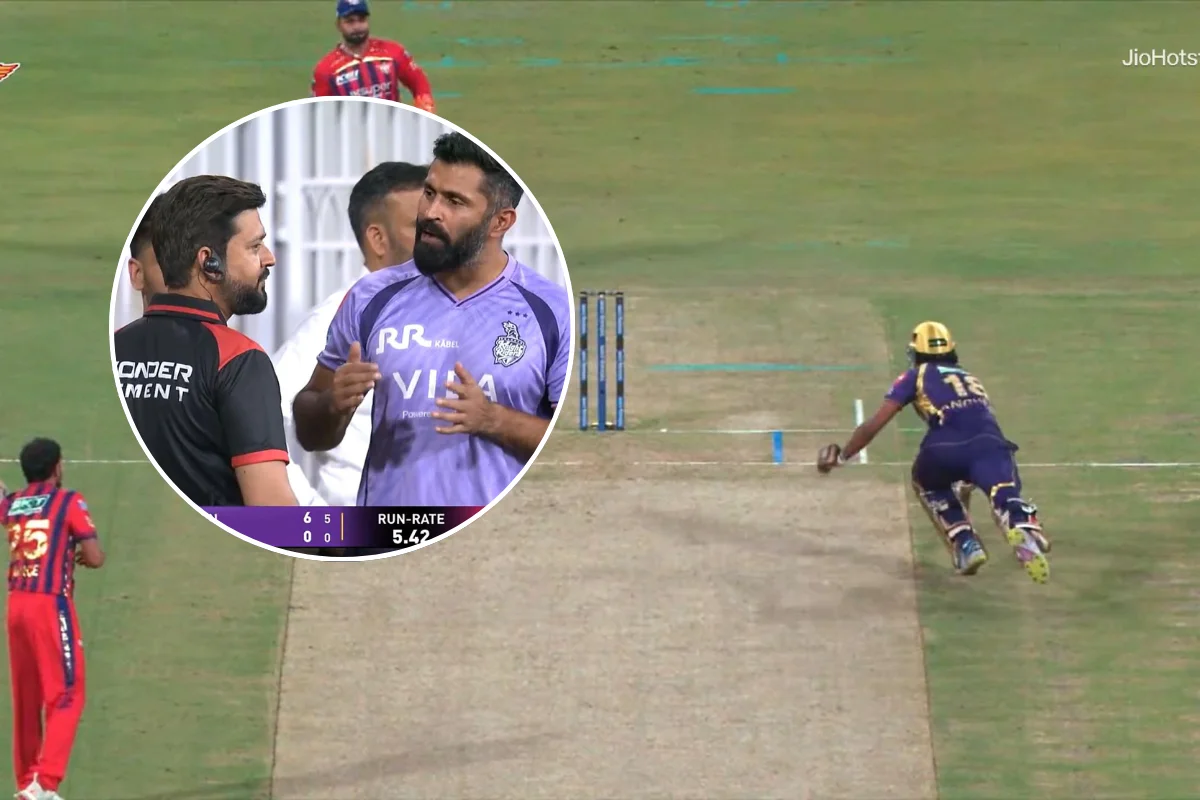 एक निर्णयले मच्चायो IPL मा हलचल! रघुवंशी ‘Obstructing the Field’ मा आउट, मैदानमै भयो ड्रामा