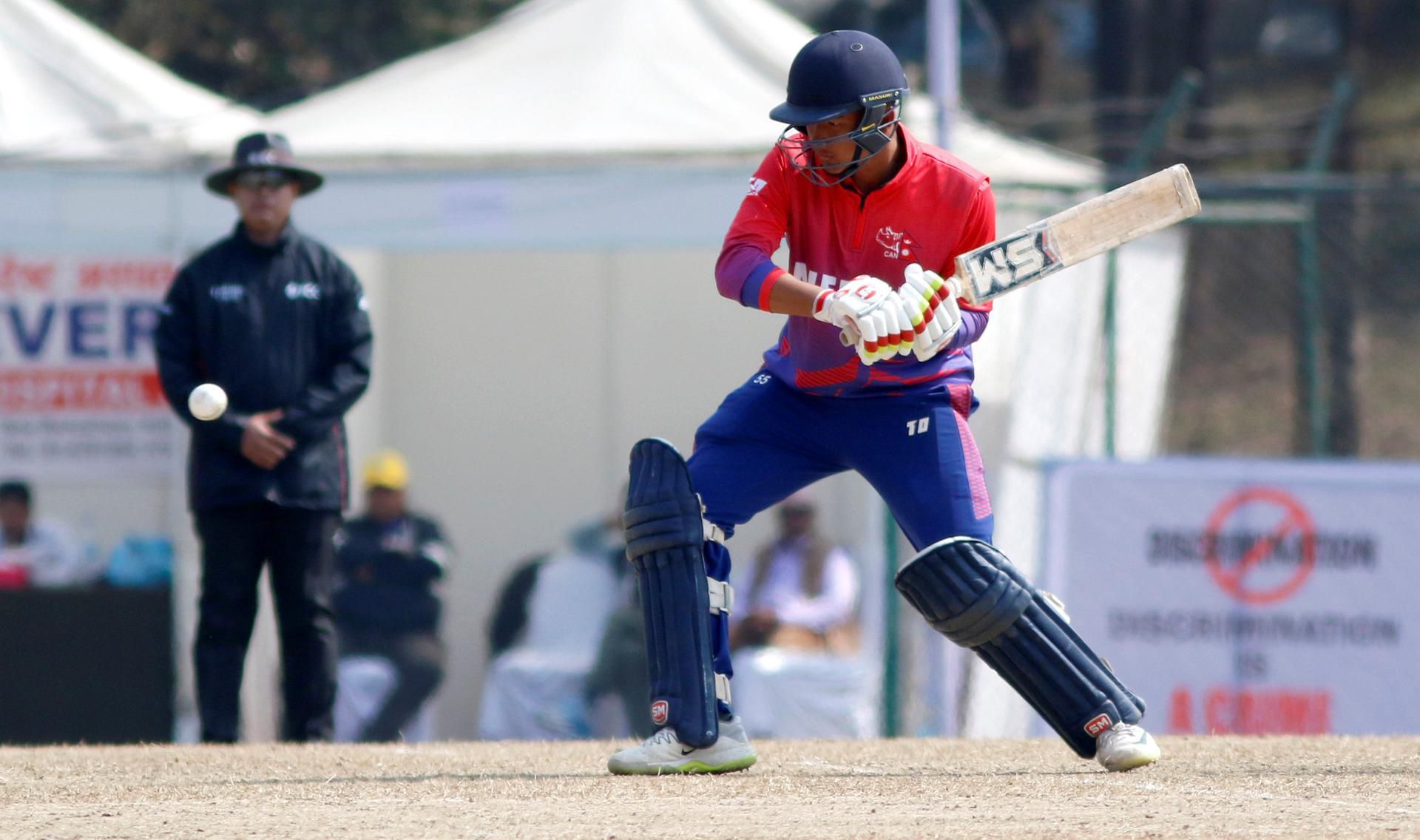 नेपाली क्रिकेटका अलराउन्डर कुशल मल्लकाे  शतक पूरा